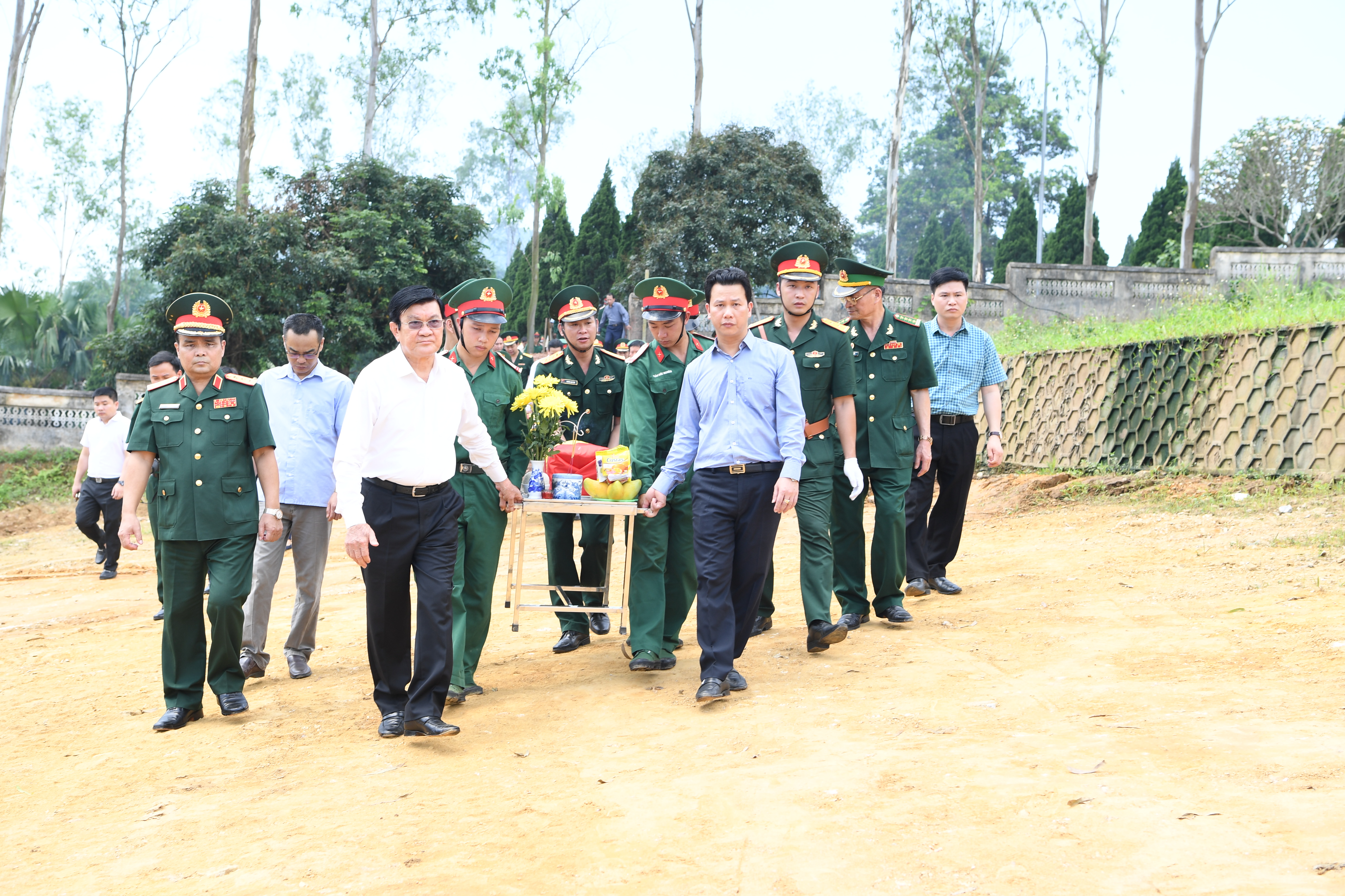 Tổ chức truy điệu và an táng liệt sĩ tại Hà Giang

